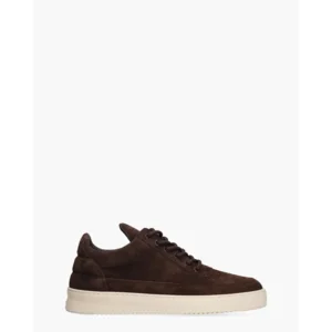 Filling Pieces Low Top Suede Donkerbruin Herensneakers