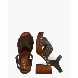 Cypres Zada Bruin Damessandalen