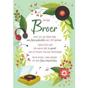 Kaart - Jarige broer - Lifetime of love - 01-LV.GBE.0014
