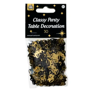 Tafeldecoratie - 30 jaar - Confetti - Goud / zwart