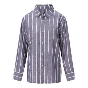 Lingadore Stripes pyjama in denim blauw
