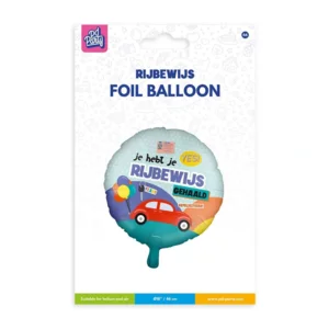 Folieballon - Je hebt je Rijbewijs - 46cm - Zonder vulling