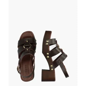 Cypres Zonaira Bruin Damessandalen