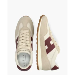 Hogan Athletic Beige/Bordeaux Damessneakers