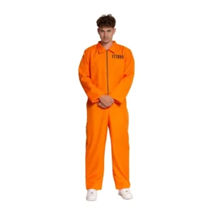 Kostuum - Gevangene - Oranje - Jumpsuit - M