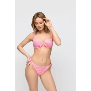 Marie Jo Swim Bikini Slip: Mary Lynn, Rose Gingham, Brazilian model ( MJO.345 )