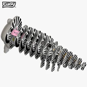 Bouwpakket - Eugy 3D - Wild dier - Zebra - 27st. - 6.2x4.4x6.8cm - Karton - 6+