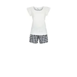 Ringella Beach Dames: Parel wit, carree broek