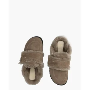 Nubikk Teddy Furry II Taupe Damesslippers
