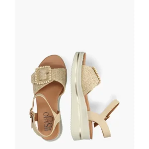 Lisa & Jo Zakia Beige Damessandalen