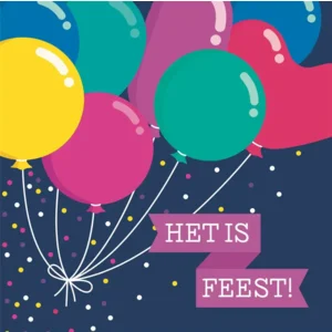 Uitnodigingskaarten - Ballonnen - 6st. - VBE.2014