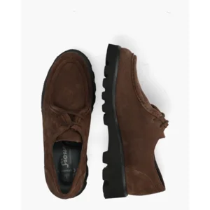 Sioux 41543 Donkerbruin Dames Veterschoenen