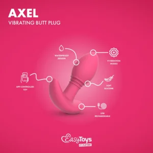 EasyToys Axel Vibrerende Buttplug Met App 10 cm