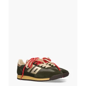 Back 70 Jogger Spongy Nappa Donkergroen Damessneakers