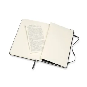 Moleskine notebook large geruit zwart HC