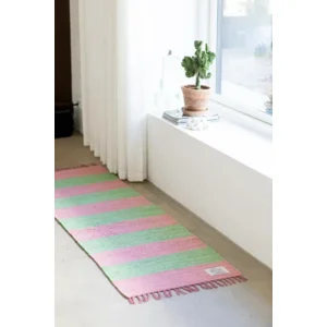 Bongusta Tapijt Chindi Roze & Groen 60 x 120 cm