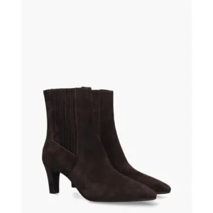 Di Lauro Calandra Donkerbruin Dames Chelseaboots