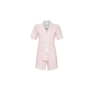 Ringella Dames Pyjama: Roze gestreept, doorknoop model ( RIN.606 )