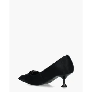 Lola Cruz 072Z90BK Hairy Black Damespumps