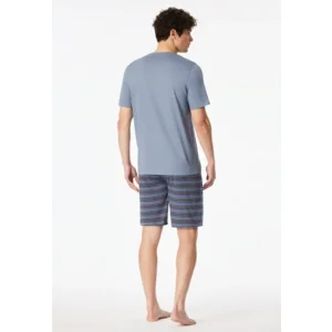 Schiesser – Casual NIghtwear – Pyjama – 183589 – Blauwgrijs