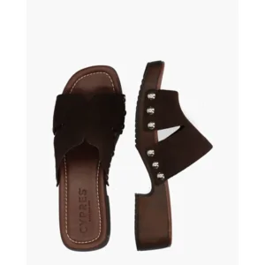 Cypres Ziare Bruin Damesslippers