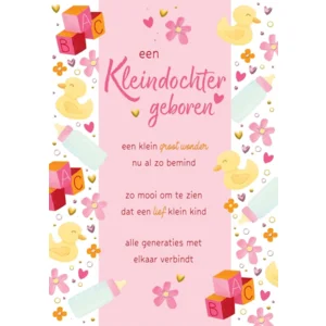 Kaart - Een kleindochter geboren - Lifetime of love - 01-LV.GBE.0029