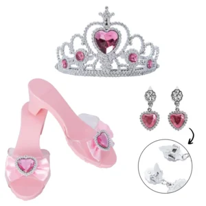 Princess Accessories Box – Prinsessenset 3 Kleuren | Schoenen, Tiara’s & Oorbellen