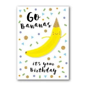 Kaart - Go bananas, it's your birthday - GBA.0194