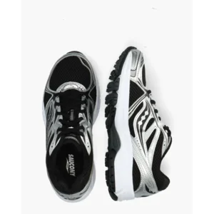 Saucony Grid Legacy Zwart/Zilver Damessneakers