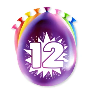 Ballonnen - 12 jaar - 30cm - 8st.