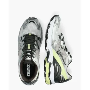 Mizuno Wave Rider 10 Zilver/Lichtgeel Herensneakers