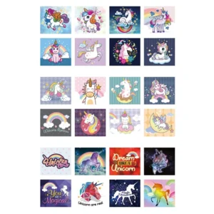 Zaklamp & projector - Eenhoorns - Met 3x8 afbeeldingen