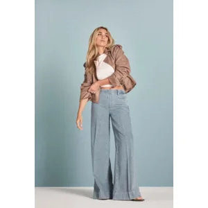 Para mi broek: Lizzy, Mid Sky Blue, L32, elastiek in de lenden ( PARA.402 )