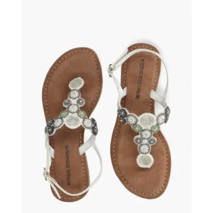 Miss Behave Zayen Wit/Multi Damessandalen