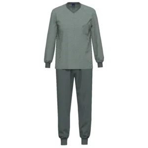 Ammann pyjama heren: Groen / taupe ( AMM.695 )