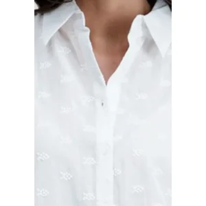 Signe Nature Zomer Bloes: Wit, Mouwloos ( Signe.1385 )