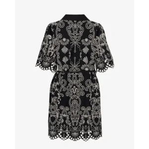 Ibana Danya Zwart/Wit Dames Jurk