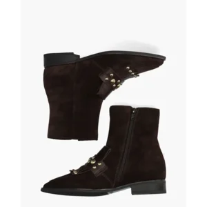 Gioia Donkerbruin Enkelboots
