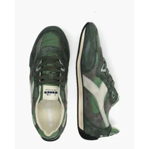 Diadora Heritage Equipe Revenge Nylon Used Green Oil
