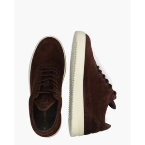 Filling Pieces Low Top Suede Donkerbruin Herensneakers