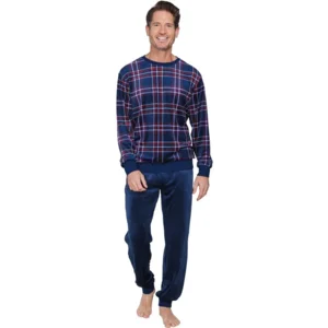 Pastunette heren pyjama: Fleece, Blauw ( 100027 )