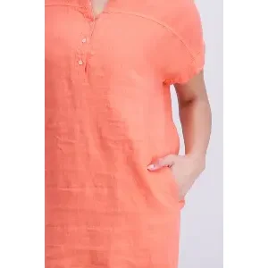 Signe Nature Linnen Hemdskleed: Koraal ( Signe.1371 )