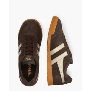 Gola Harrier Mirror Donkerbruin/Goud Damessneakers
