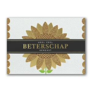 Kaart - Beterschap - Glitter & Glamour - LLE.3033