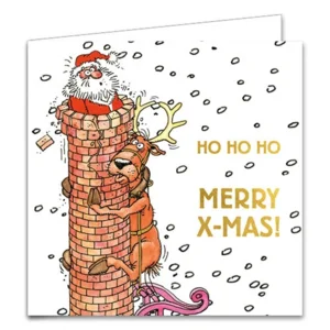 Kaarten - Kerst - Jan van Haasteren - Pinguïns & schoorsteen - 10st.