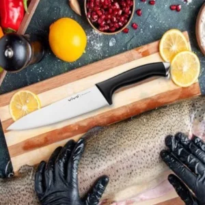 Villeroy & Boch - Vivo - Koksmes - Chef's knife - Snijprecisie - Keuken - Uniek Design - RVS - Makkelijk te Onderhouden - Ergonomisch Handvat - Duurzaamheid - Japanse Snijkwaliteit - Geweldig Cadeau voor Kookliefhebbers