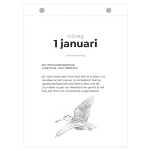 Scheurkalender - Vogel, Erwin van der Kolk - 2027 - 13x18cm