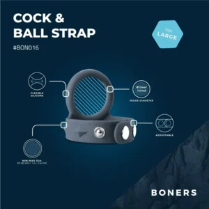 Boners Verstelbare Cock & Ball Strap - Groot