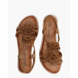 Ella Cruz Zavira Bruin Damessandalen