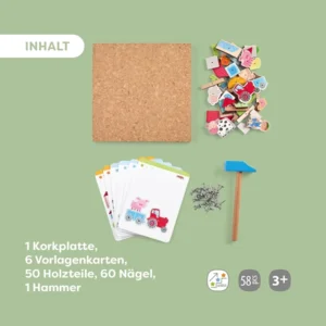 Hamertje tik - Boerderij - Met voorbeeldkaarten - 3+